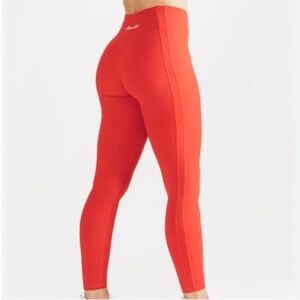 Alphalete Red High-Waist Leggings